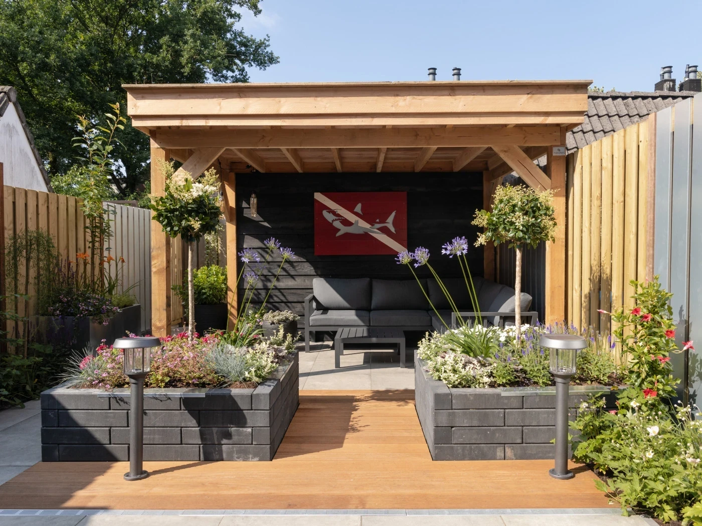 Douglas overkapping, 400 x 300, Met achterwand en zijwand, Westwood DIY - Afbeelding 2